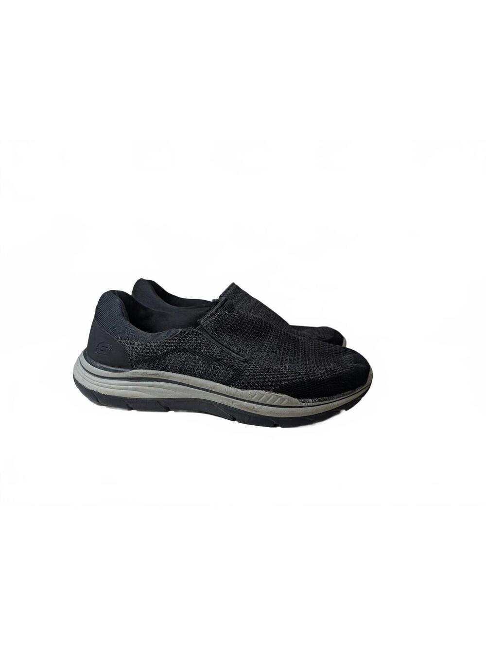 Skechers Men's Slip-On Black Relaxed Fit Shoes Size 12